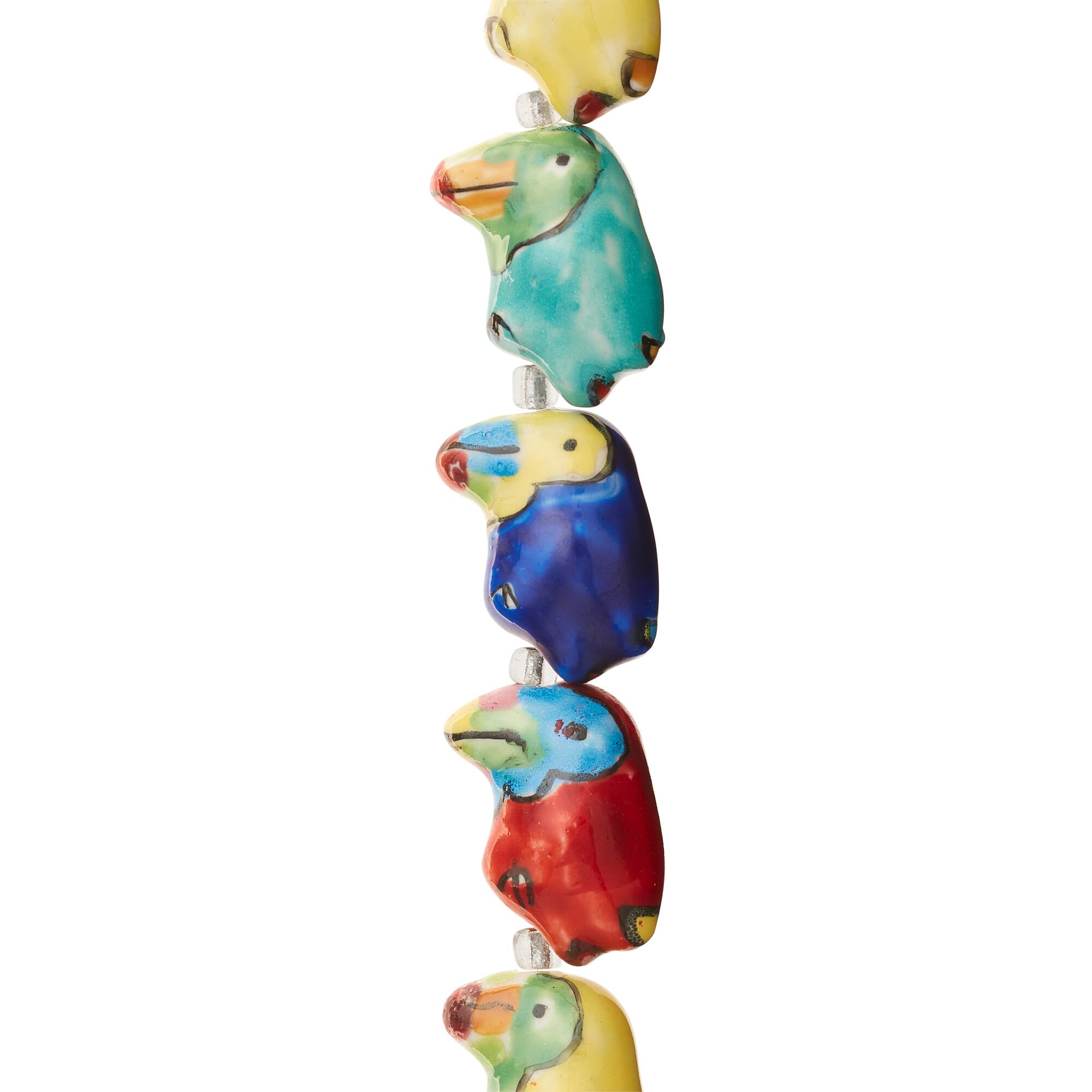 Ceramic Toucan Beads, 22mm by Bead Landing™
